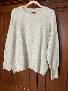 Vince Camuto New Heather Gray Crewneck Sweater Large